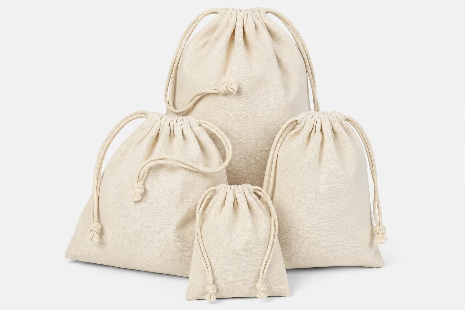 Premium Cotton Drawstring Pouches